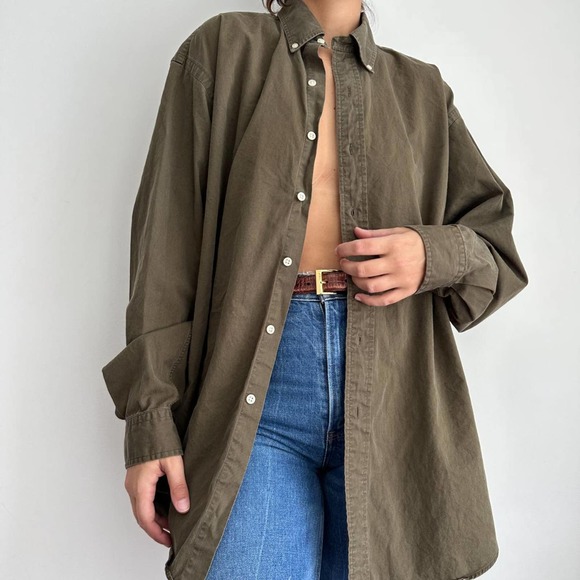 Vintage Ralph Lauren Cotton Button Down Shirt - Picture 5 of 8